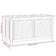 VIDAXL - vidaXL Boîte de rangement jardin et sac 114x50x58 cm bois massif teck - vignette