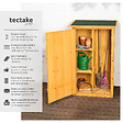 TECTAKE - Armoire de jardin adossée Taman 75 x 56 x 118 cm marron - vignette
