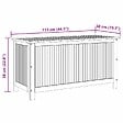 VIDAXL - vidaXL Boîte de rangement de jardin 113x50x58 cm Bois d'acacia solide - vignette