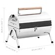 VIDAXL - vidaXL Barbecue au charbon portable Acier inoxydable Grilles doubles - vignette
