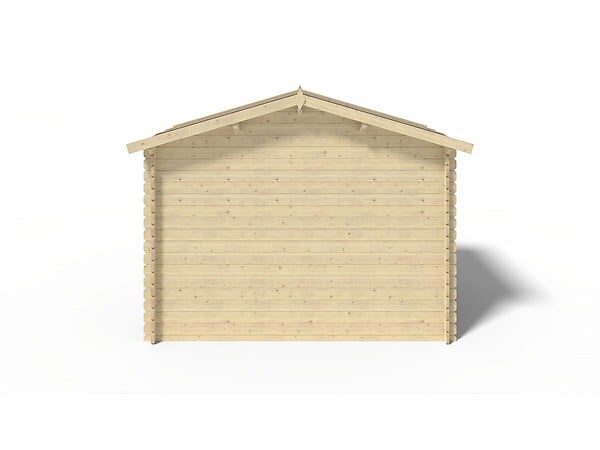 ALTANKA - Abri de jardin en bois - 6m2 - 3x2m - Ep. 28mm - Couleur: naturel - DOM420 - large