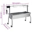 VIDAXL - vidaXL Rôtissoire pour barbecue électrique Acier inoxydable - vignette