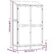 VIDAXL - vidaXL Remise de jardin Marron 102x52x174,5 cm Bois de sapin solide - vignette