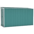 VIDAXL - vidaXL Abri de jardin mural Vert 118x288x178 cm Acier galvanisé - vignette