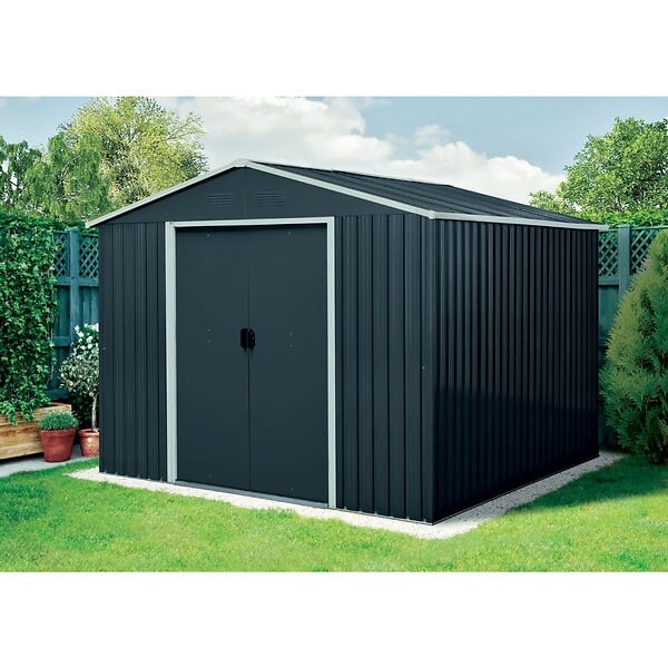 WERKAPRO - Abri jardin en métal 6,90m2  2,60 x 2,79 x H2,02m - large