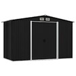 VIDAXL - vidaXL Abri de stockage pour jardin Anthracite Acier 257x205x178 cm - vignette