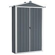 VIDAXL - vidaXL Abri de jardin Gris 116x45x175 cm Acier galvanisé - vignette