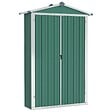 VIDAXL - vidaXL Abri de jardin Vert 116x45x175 cm Acier galvanisé - vignette