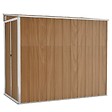 VIDAXL - vidaXL Abri de jardin mural Marron 118x194x178 cm Acier galvanisé - vignette