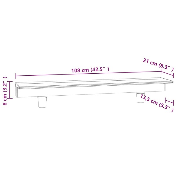 VIDAXL - vidaXL Déversoir pour cascade avec LED RVB Acrylique 108 cm - large