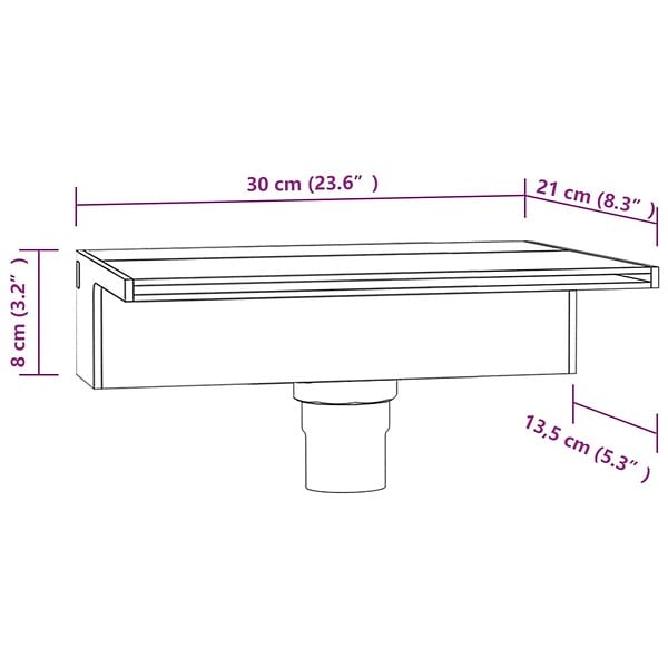 VIDAXL - vidaXL Déversoir pour cascade avec LED RVB Acrylique 30 cm - large