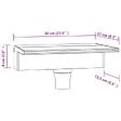 VIDAXL - vidaXL Déversoir pour cascade avec LED RVB Acrylique 30 cm - vignette