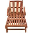 VIDAXL - vidaXL Chaises longues lot de 2 avec table Bois d'acacia solide - vignette