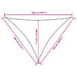 VIDAXL - vidaXL Voile de parasol tissu oxford triangulaire 4x5x5 m blanc - vignette