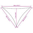 VIDAXL - vidaXL Voile de parasol tissu oxford triangulaire 3x4x5 m crème - vignette