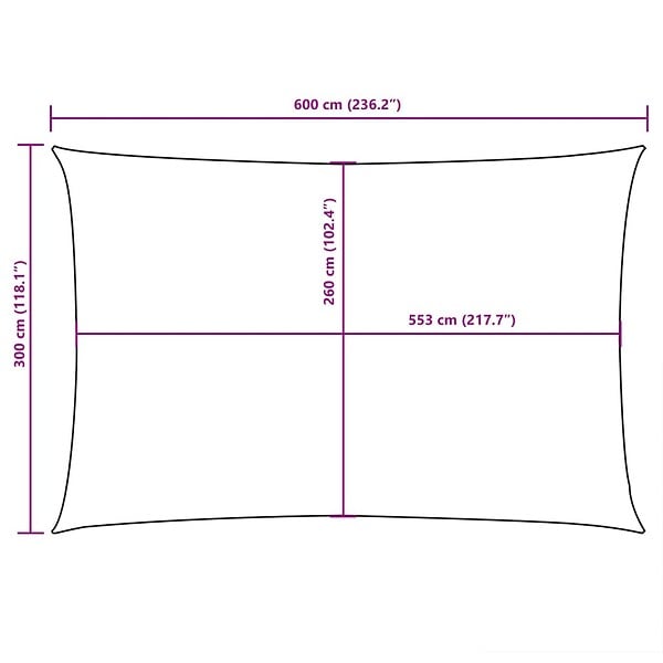 VIDAXL - vidaXL Voile de parasol tissu oxford rectangulaire 3x6 m taupe - large