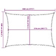 VIDAXL - vidaXL Voile d'ombrage 160 g/m² Anthracite 6x8 m PEHD - vignette