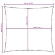 VIDAXL - vidaXL Voile de parasol tissu oxford carré 4x4 m blanc - vignette