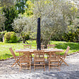 HAPPY GARDEN - Housse 200cm pour parasol droit - vignette