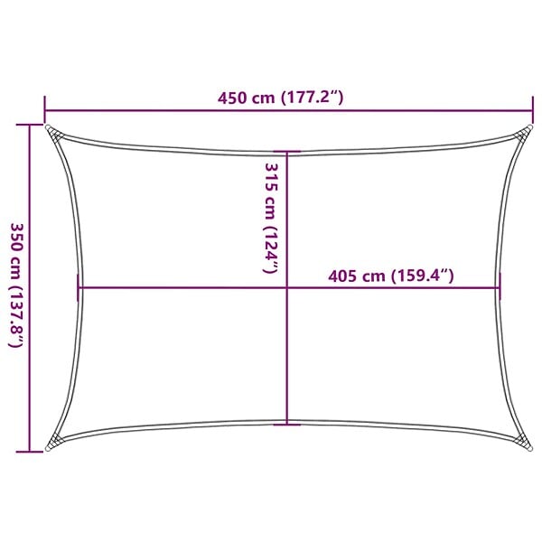 VIDAXL - vidaXL Voile d'ombrage 160 g/m² Anthracite 3,5x4,5 m PEHD - large