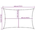 VIDAXL - vidaXL Voile d'ombrage 160 g/m² Anthracite 3,5x4,5 m PEHD - vignette