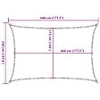 VIDAXL - vidaXL Voile d'ombrage 160 g/m² Anthracite 3,5x5 m PEHD - vignette