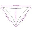VIDAXL - vidaXL Voile de parasol tissu oxford triangulaire 5x6x6 m blanc - vignette