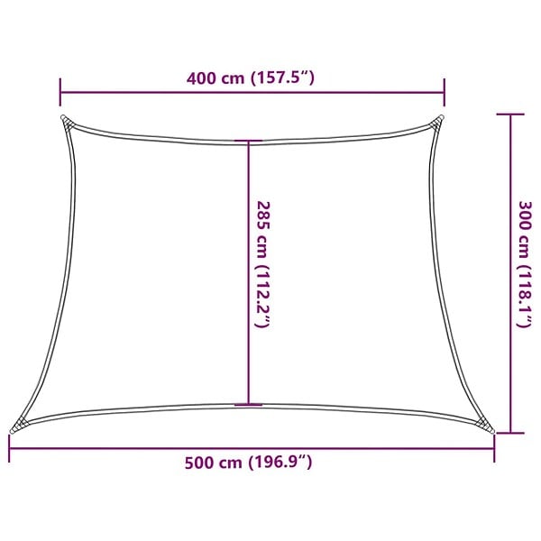 VIDAXL - vidaXL Voile d'ombrage 160 g/m² Blanc 4/5x3 m PEHD - large