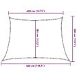 VIDAXL - vidaXL Voile d'ombrage 160 g/m² Blanc 4/5x3 m PEHD - vignette