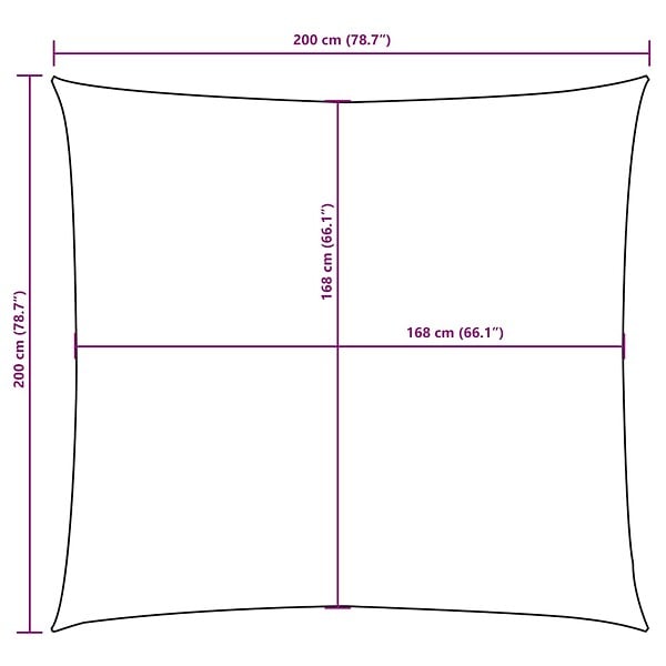 VIDAXL - vidaXL Voile de parasol tissu oxford carré 2x2 m blanc - large