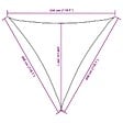 VIDAXL - vidaXL Voile de parasol tissu oxford triangulaire 3x3x3 m blanc - vignette