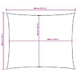 VIDAXL - vidaXL Voile de parasol tissu oxford rectangulaire 3x4 m blanc - vignette