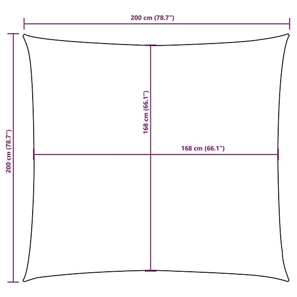VIDAXL - vidaXL Voile de parasol tissu oxford carré 2x2 m taupe - large