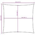VIDAXL - vidaXL Voile de parasol tissu oxford carré 2x2 m taupe - vignette