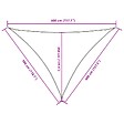 VIDAXL - vidaXL Voile de parasol tissu oxford triangulaire 3x4x4 m blanc - vignette