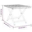 VIDAXL - vidaXL Table pliable marron 45x35x32 cm résine tressée - vignette