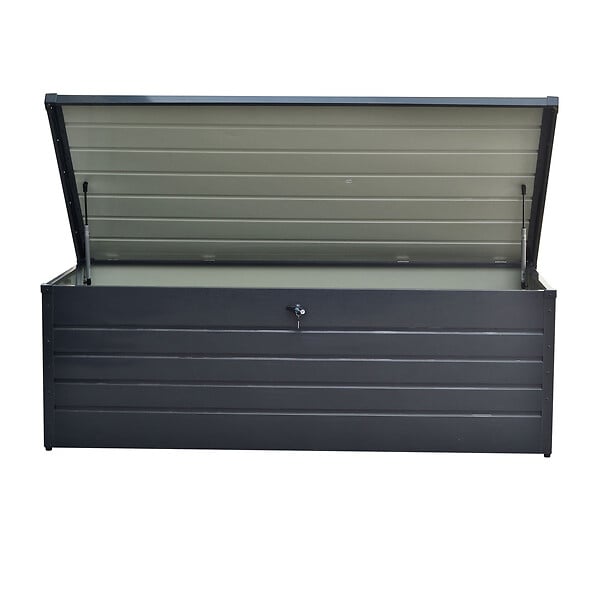 WERKAPRO - Coffre de rangement de jardin en métal   1000 litres - large