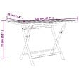 VIDAXL - vidaXL Table de jardin pliante gris 120x70x75 cm bois de teck solide - vignette