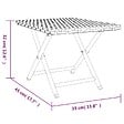 VIDAXL - vidaXL Table pliable gris 45x35x32 cm résine tressée - vignette