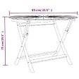 VIDAXL - vidaXL Table pliable de jardin Ø 85x75 cm bois massif de teck - vignette