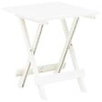VIDAXL - vidaXL Table pliable de jardin blanc 45x43x50 cm plastique - vignette