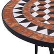 VIDAXL - vidaXL Table de bistro mosaïque Marron 60 cm Céramique - vignette