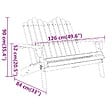 VIDAXL - vidaXL Banc de jardin Adirondack 126 cm bois massif d'acacia - vignette