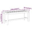 VIDAXL - vidaXL Banc de jardin 110x35x45 cm bois massif d'acacia - vignette