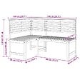 VIDAXL - vidaXL Banc d'angle de jardin 140 cm Bois solide d'acacia - vignette