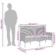 VIDAXL - vidaXL Banc de jardin à 3 places avec coussins Marron Résine tressée - vignette