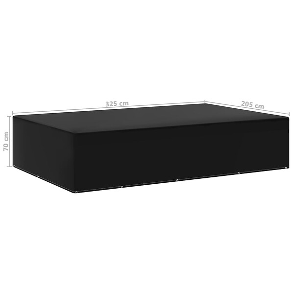 VIDAXL - vidaXL Housse de salon de jardin 12 œillets 325x205x70 cm - large