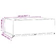 VIDAXL - vidaXL Housse de salon de jardin 12 œillets 240x180x80cm rectangulaire - vignette
