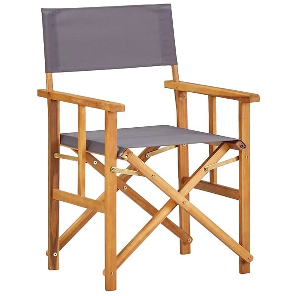 VIDAXL - vidaXL Chaises de metteur en scène lot de 2 Bois massif d'acacia - large