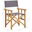 VIDAXL - vidaXL Chaises de metteur en scène lot de 2 Bois massif d'acacia - vignette